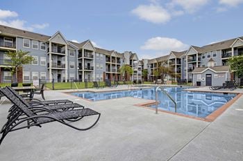 Resort-style swimming pool